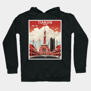 Tianjin China Vintage Poster Tourism Hoodie